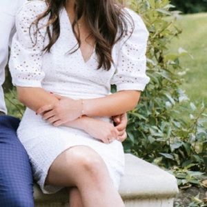 DYNAMITE | White Lace Dress